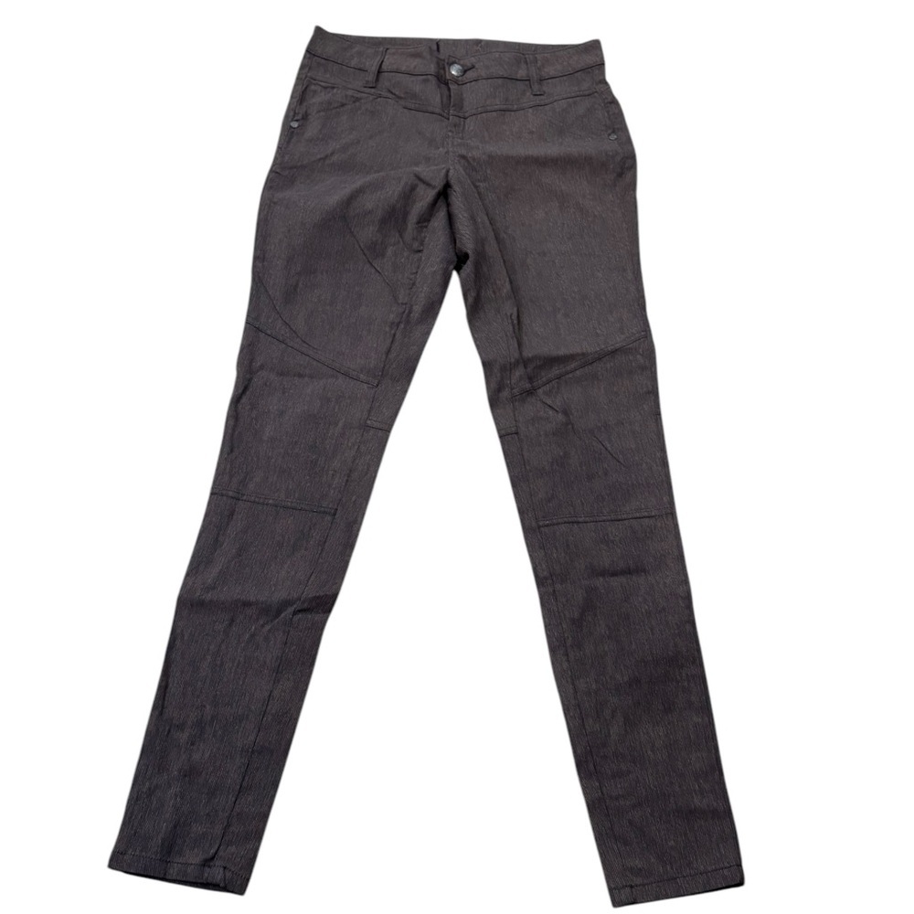 Chic Dark Gray brown Prana Skinny Lightweight hiking pants Sz 0 EUC